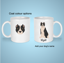 Load image into Gallery viewer, American Staffordshire Terrier (cropped ears) 11 oz mug personalized
