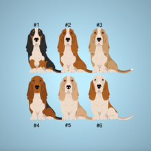 Load image into Gallery viewer, Basset Hound Bezel Keychain - personalized
