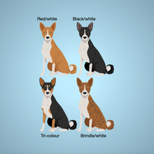 Load image into Gallery viewer, Basenji Bezel Keychain - personalized
