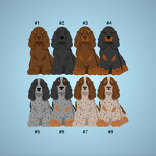 Load image into Gallery viewer, Field Spaniel Bezel Keychain - personalized
