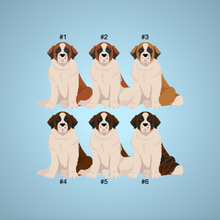 Load image into Gallery viewer, St Bernard &#39;My Dog is My Valentine&#39; 100% cotton t-shirt customized
