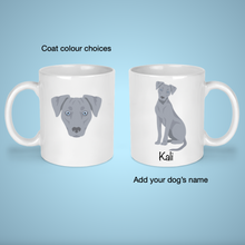 Load image into Gallery viewer, Blue Lacy 11 oz mug personalized
