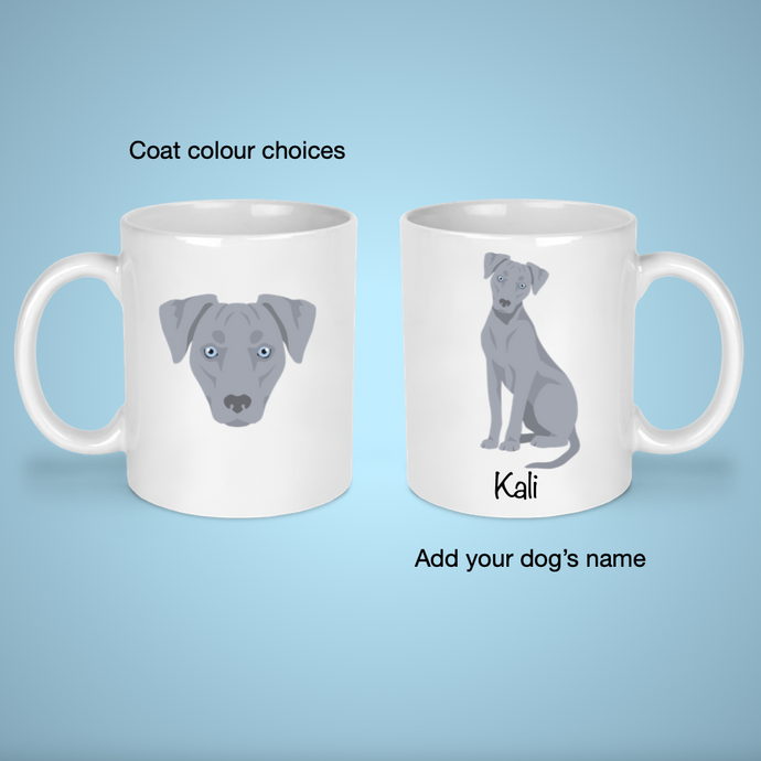 Blue Lacy 11 oz mug personalized