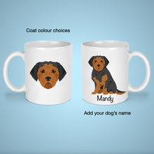 Load image into Gallery viewer, Borkie (Border Terrier/Yorkie mix) 11 oz mug personalized
