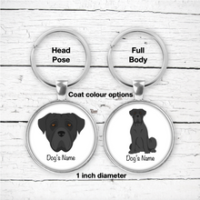 Load image into Gallery viewer, Cane Corso Bezel Keychain - personalized
