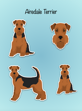 Load image into Gallery viewer, Airedale Terrier Vinyl Sticker Set
