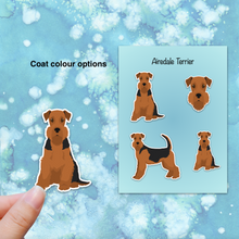 Load image into Gallery viewer, Airedale Terrier Vinyl Sticker Set
