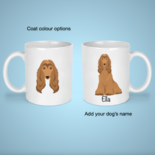 Load image into Gallery viewer, Afghan Hound 11 oz mug personalized
