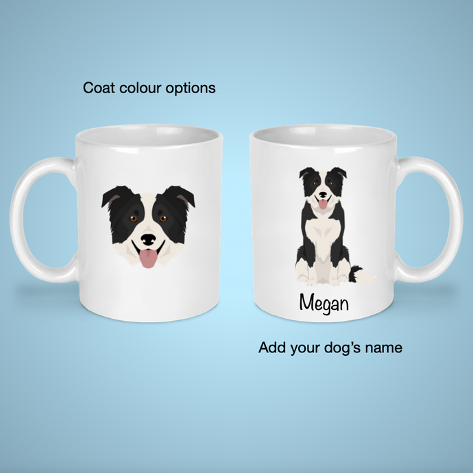 Border Collie 11 oz mug personalized