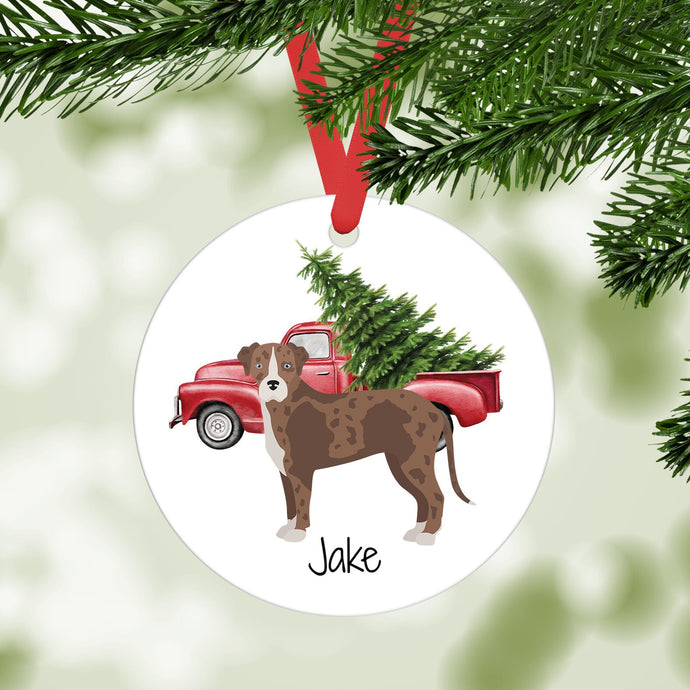 Catahoula Bulldog ornament personalized