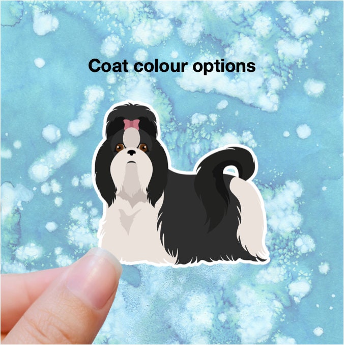 Shih Tzu Vinyl Sticker Set