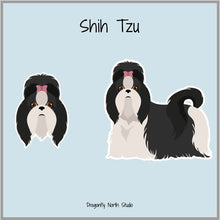 Load image into Gallery viewer, Shih Tzu Vinyl Sticker Set
