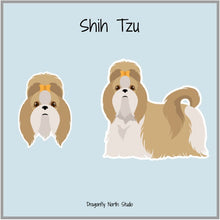 Load image into Gallery viewer, Shih Tzu Vinyl Sticker Set
