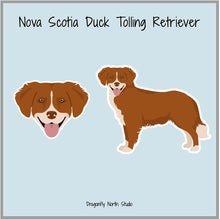 Load image into Gallery viewer, Nova Scotia Duck Tolling Retriever Vinyl Sticker Set
