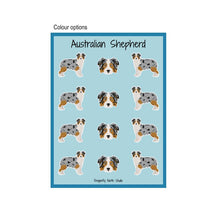 Load image into Gallery viewer, Australian Shepherd Vinyl Sticker Sheet
