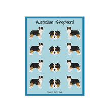 Load image into Gallery viewer, Australian Shepherd Vinyl Sticker Sheet
