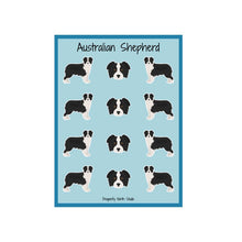 Load image into Gallery viewer, Australian Shepherd Vinyl Sticker Sheet
