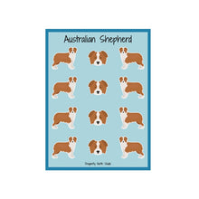 Load image into Gallery viewer, Australian Shepherd Vinyl Sticker Sheet
