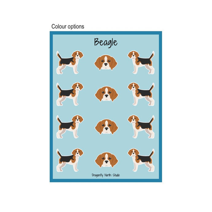 Beagle Vinyl Sticker Sheet