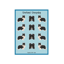 Load image into Gallery viewer, Shetland Sheepdog Vinyl Sticker Sheet
