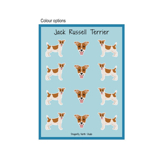 Jack Russell Terrier (smoothcoat) Vinyl Sticker Sheet