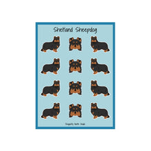 Load image into Gallery viewer, Shetland Sheepdog Vinyl Sticker Sheet
