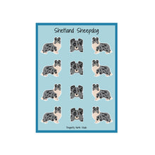 Load image into Gallery viewer, Shetland Sheepdog Vinyl Sticker Sheet
