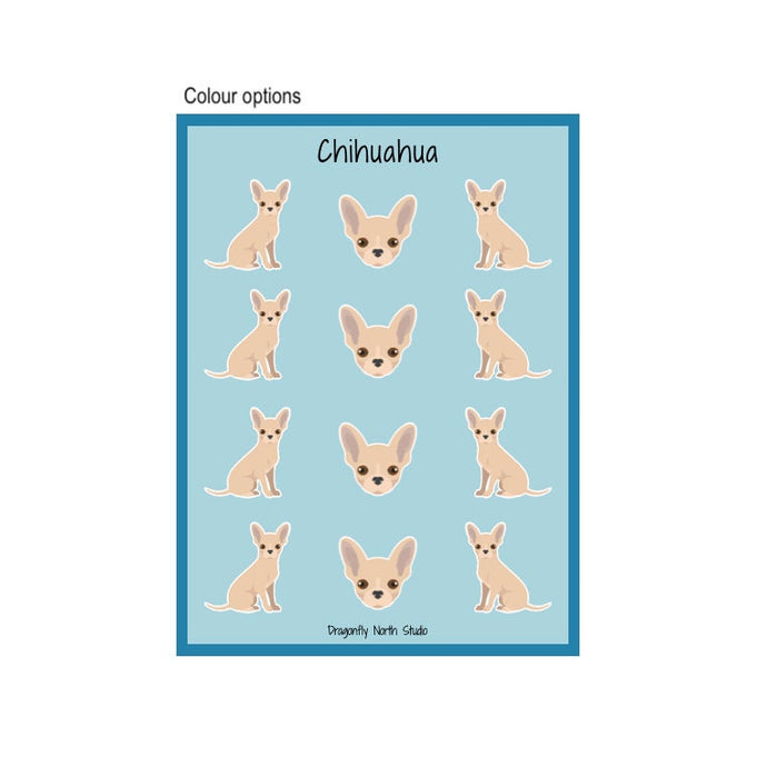 Chihuahua vinyl stickers