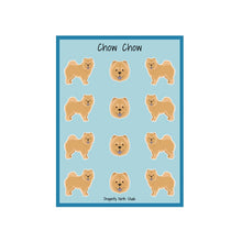 Load image into Gallery viewer, Chow Chow Vinyl Sticker Sheet
