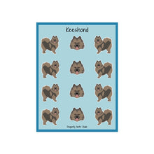 Load image into Gallery viewer, Keeshond Vinyl Sticker Sheet
