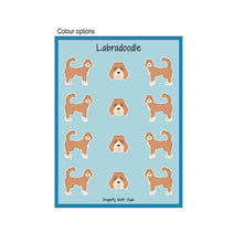 Load image into Gallery viewer, Labradoodle Vinyl Sticker Sheet
