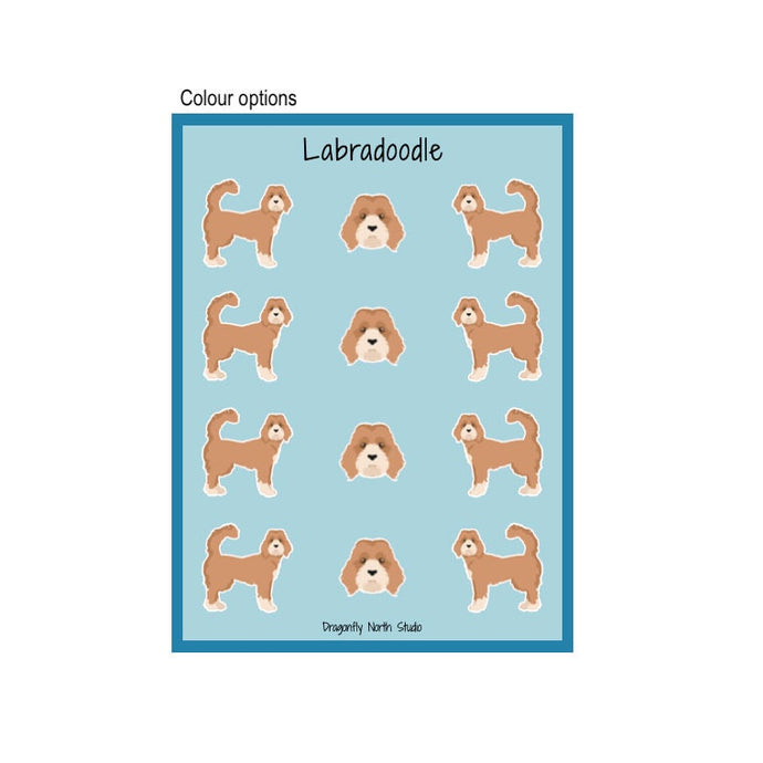 Labradoodle Vinyl Sticker Sheet