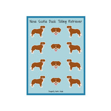 Load image into Gallery viewer, Nova Scotia Duck Tolling Retriever Vinyl Sticker Sheet
