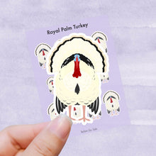 Load image into Gallery viewer, Royal Palm Turkey vinyl sticker sheet
