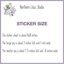 Load image into Gallery viewer, Hereford Pig vinyl sticker sheet
