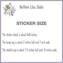 Load image into Gallery viewer, Meishan Pig vinyl sticker sheet
