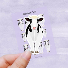 Load image into Gallery viewer, Holstein Cow vinyl sticker sheet
