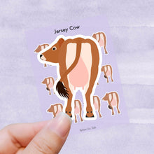 Load image into Gallery viewer, Jersey Cow vinyl sticker sheet
