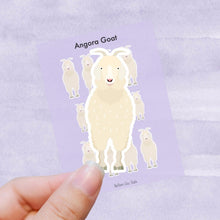 Load image into Gallery viewer, Angora Goat vinyl sticker sheet
