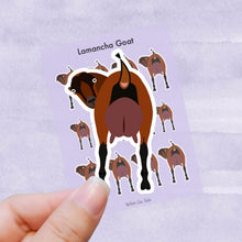 Load image into Gallery viewer, Lamancha Goat vinyl sticker sheet
