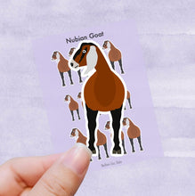 Load image into Gallery viewer, Nubian Goat vinyl sticker sheet
