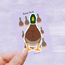 Load image into Gallery viewer, Rouen duck vinyl sticker sheet
