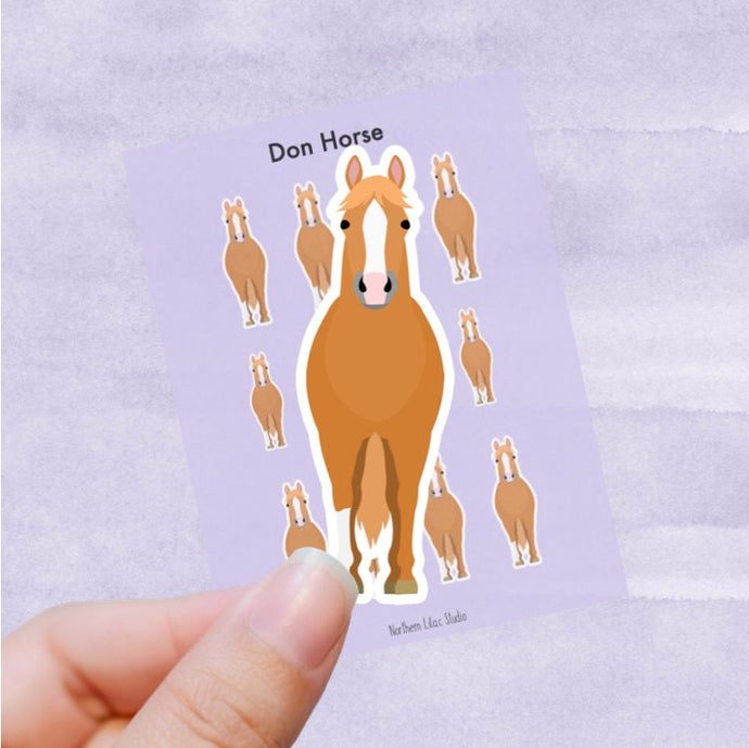 Don Horse vinyl sticker sheet