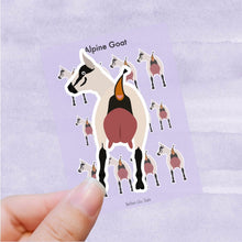 Load image into Gallery viewer, Alpine Goat vinyl sticker sheet
