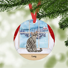 Load image into Gallery viewer, American Shorthair Cat ornament personalized
