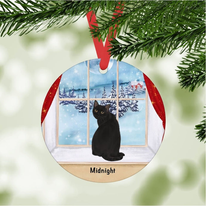 Bombay Cat ornament personalized