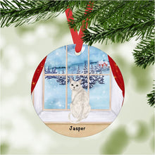 Load image into Gallery viewer, Burmilla Cat ornament personalized
