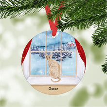 Load image into Gallery viewer, Devon Rex Cat ornament personalized
