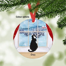 Load image into Gallery viewer, Domestic Shorthair Cat ornament personalized
