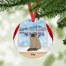 Load image into Gallery viewer, Himalayan Cat ornament personalized
